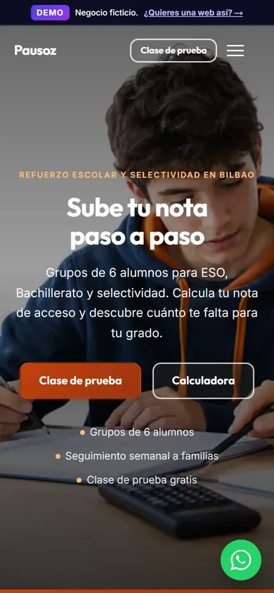 Academia Pausoz en el móvil