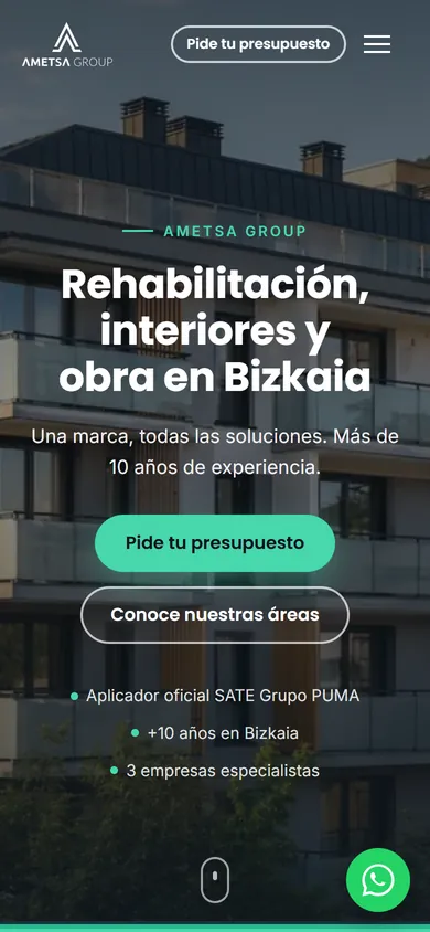Ametsa Group en el móvil