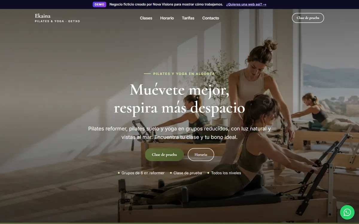 Portada de Ekaina Pilates & Yoga