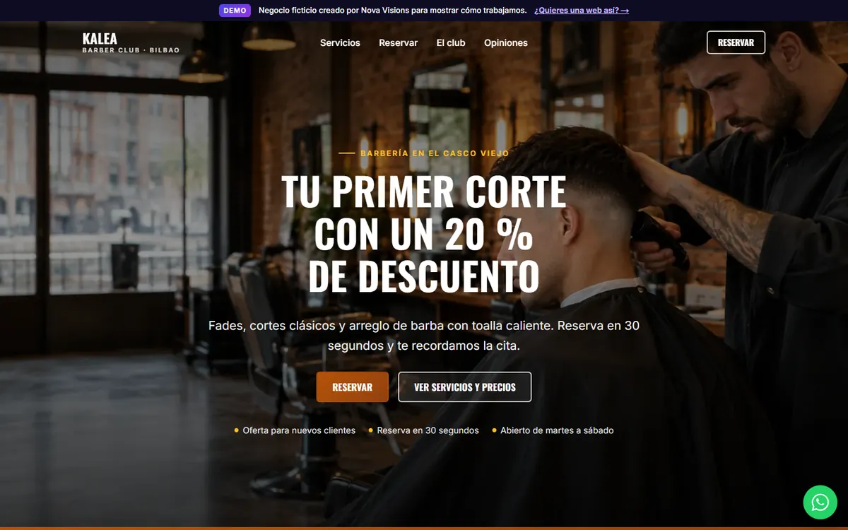 Portada de Kalea Barber Club
