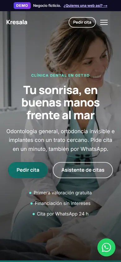 Kresala Clínica Dental en el móvil